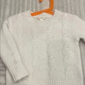 Crewcuts Ivory Cable Knit Sweater size 2